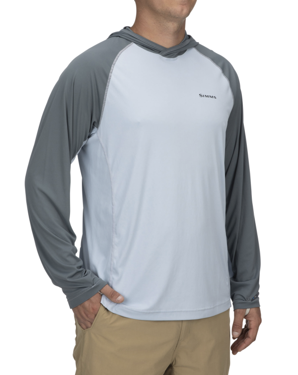 Simms Bugstopper Solarflex Hoody Steel Blue Model Simms Bugstopper Solarflex Hoody Steel Blue Model